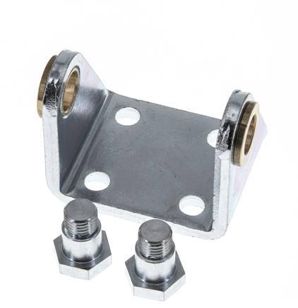 Fijación giratoria para cilindro redondo de 50 mm Acero cincado