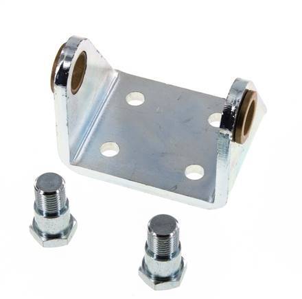 Fijación giratoria para cilindro redondo de 63 mm Acero cincado