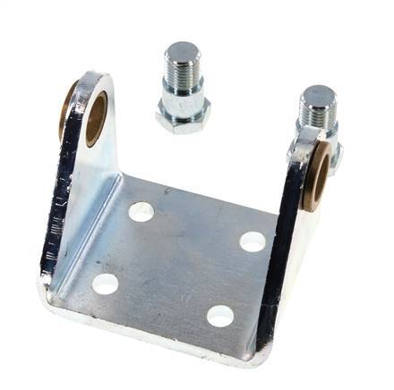Fijación giratoria para cilindro redondo de 63 mm Acero cincado