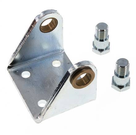 Fijación giratoria para cilindro redondo de 63 mm Acero cincado