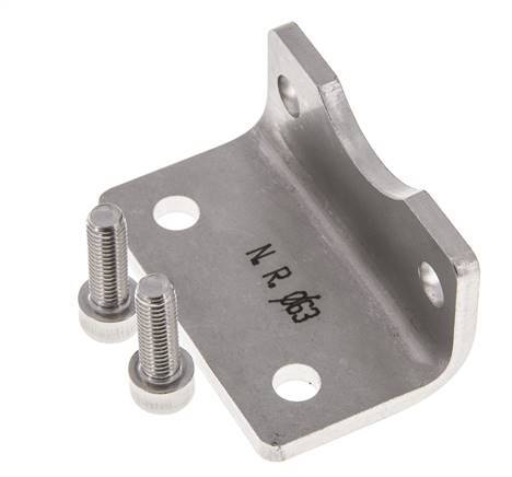 Soporte de pie 63 mm ISO 15552 Acero inoxidable 316 (1.4401)