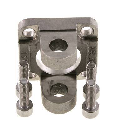 Horquilla Hembra 32 mm ISO 15552 ISO 21287 Acero inoxidable 316 (1.4401)