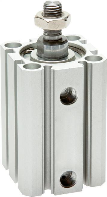 Cilindro Compacto de Doble Efecto ISO 21287 20-100mm - Magnético - Vástago Macho