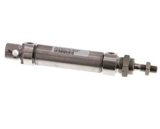 Cilindro Redondo de Doble Efecto ISO 6432 25-50mm - Magnético - Acero Inoxidable