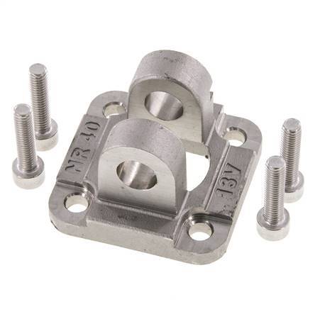 Horquilla Hembra 40 mm ISO 15552 ISO 21287 Acero inoxidable 316 (1.4401)
