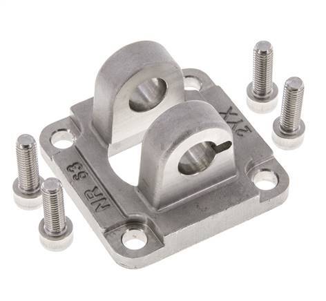 Horquilla Hembra 63 mm ISO 15552 ISO 21287 Acero inoxidable 316 (1.4401)