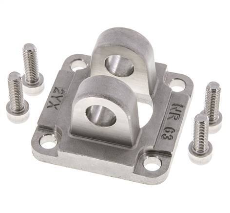 Horquilla Hembra 63 mm ISO 15552 ISO 21287 Acero inoxidable 316 (1.4401)