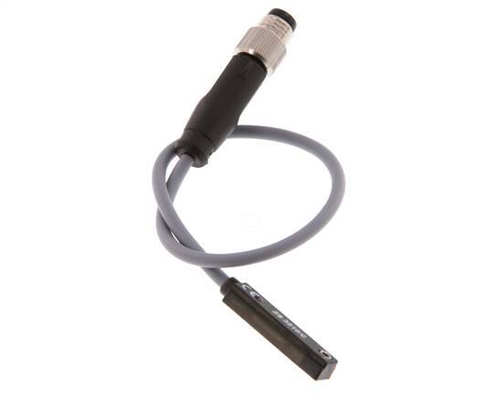 Sensor de posición 2 hilos M8 0,2 m 10-75 V CC/10-60 V CA Ranura en T 5 mm