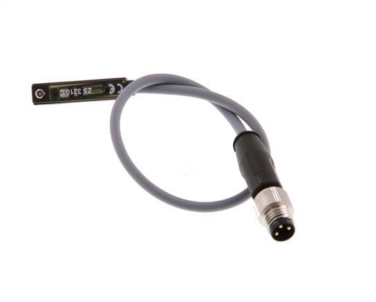 Sensor de posición 2 hilos M8 0,2 m 10-75 V CC/10-60 V CA Ranura en T 5 mm