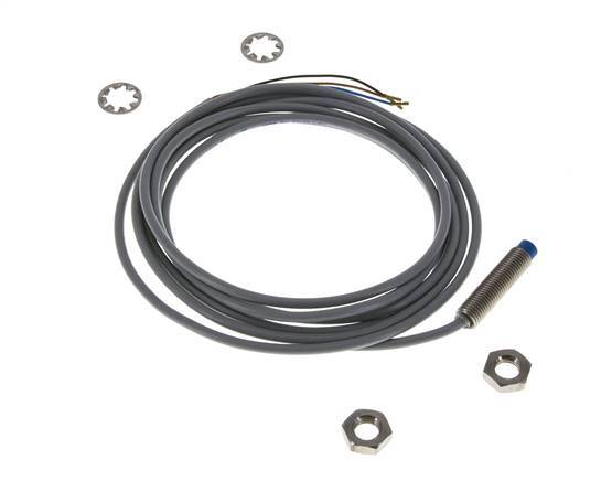 Detector de proximidad inductivo 2,5mm M8x1 con cable 2m