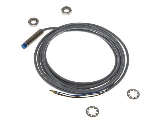Detector de proximidad inductivo 2,5mm M8x1 con cable 2m