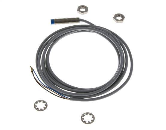Detector de proximidad inductivo 2,5mm M8x1 con cable 2m
