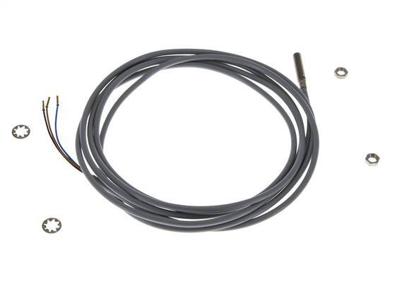 Detector de proximidad inductivo 0,8mm M5x0,5 con cable 2m