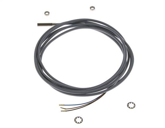 Detector de proximidad inductivo 0,8mm M5x0,5 con cable 2m