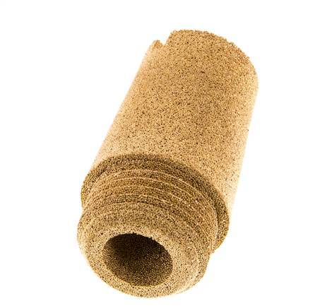 G1/2'' Bronce Sinterizado Silenciador Neumático Ranura de Tornillo
