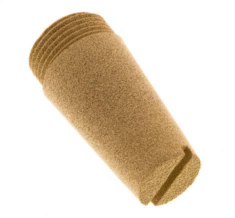 Silenciador Neumático de Bronce Sinterizado G1'' Ranura de Tornillo
