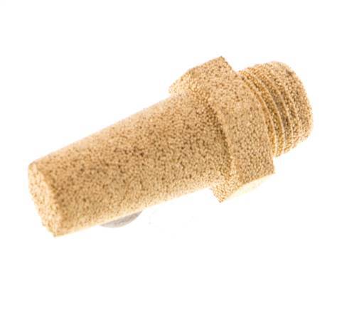 Silenciador Neumático de Bronce Sinterizado G1/8'' Conexión Hexagonal [5 Piezas]