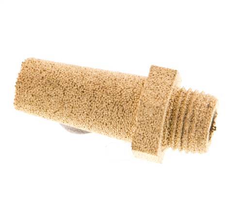 Silenciador Neumático de Bronce Sinterizado G1/8'' Conexión Hexagonal [5 Piezas]