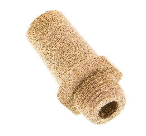 Silenciador Neumático de Bronce Sinterizado G1/4'' Conexión Hexagonal [2 Piezas]