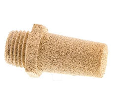 Silenciador Neumático de Bronce Sinterizado G1/4'' Conexión Hexagonal [2 Piezas]
