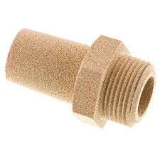 Silenciador Neumático de Bronce Sinterizado G3/4'' Conexión Hexagonal