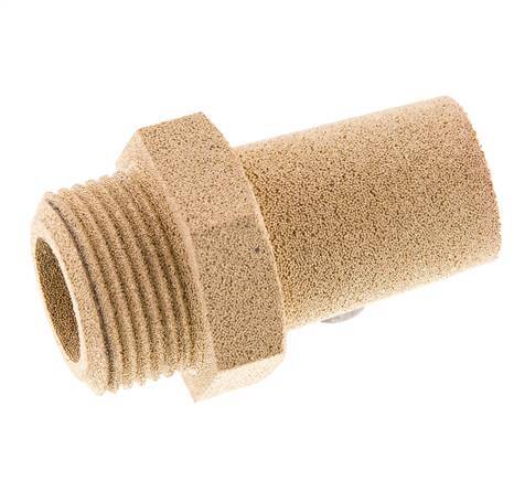 Silenciador Neumático de Bronce Sinterizado G3/4'' Conexión Hexagonal