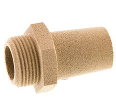 Silenciador Neumático de Bronce Sinterizado G1'' Conexión Hexagonal