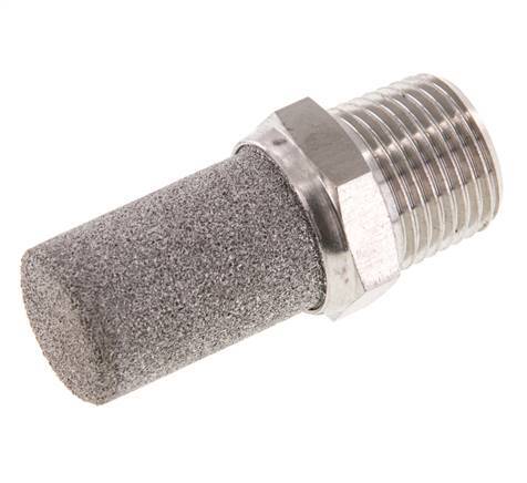 Silenciador Neumático de Acero Inoxidable NPT 1/2''