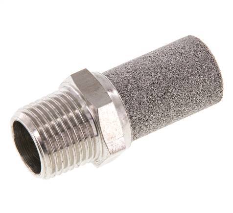 Silenciador Neumático de Acero Inoxidable NPT 1/2''