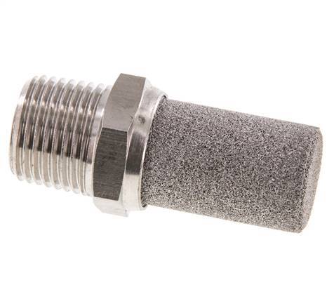 Silenciador Neumático de Acero Inoxidable NPT 1/2''