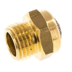 Silenciador Neumático Compacto de Latón G1/4'' 1.4301 Malla Metálica [5 Piezas]