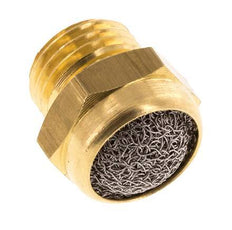 Silenciador Neumático Compacto de Latón G1/4'' 1.4301 Malla Metálica [5 Piezas]