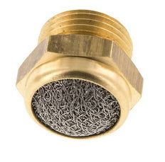 Silenciador Neumático Compacto de Latón G3/8'' 1.4301 Malla Metálica [2 Piezas]