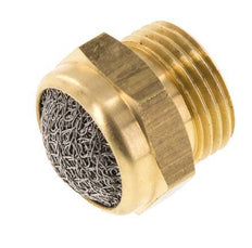 Silenciador Neumático Compacto de Latón G3/8'' 1.4301 Malla Metálica [2 Piezas]