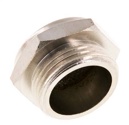 Silenciador Neumático Compacto de Latón Niquelado G3/4'' 1.4301 Malla Metálica