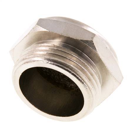 Silenciador Neumático Compacto de Latón Niquelado G3/4'' 1.4301 Malla Metálica