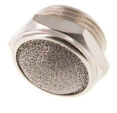 Silenciador Neumático Compacto de Latón Niquelado G3/4'' 1.4301 Malla Metálica