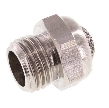 Silenciador Neumático Compacto de Acero Inoxidable G1/4'' 1.4301 Malla