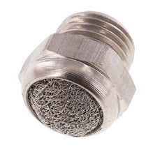 Silenciador Neumático Compacto de Acero Inoxidable G1/4'' 1.4301 Malla