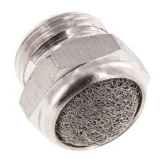 Silenciador Neumático Compacto de Acero Inoxidable G3/8'' 1.4301 Malla Metálica