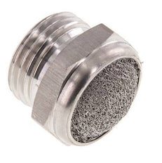 Silenciador Neumático Compacto de Acero Inoxidable G1/2'' 1.4301 Malla Metálica