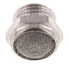 Silenciador Neumático Compacto de Acero Inoxidable G1/2'' 1.4301 Malla Metálica