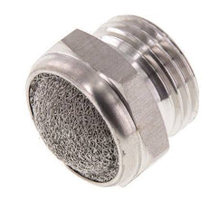 Silenciador Neumático Compacto de Acero Inoxidable G1/2'' 1.4301 Malla Metálica