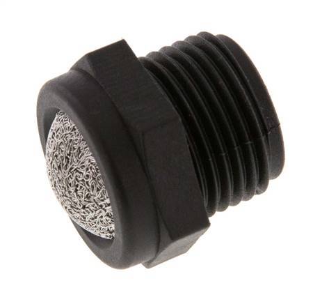 Silenciador Neumático Compacto G3/8'' PA 1.4301 Malla Metálica [2 Piezas]