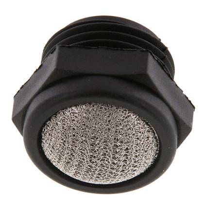 G1/2'' PA Silenciador Neumático Compacto 1.4301 Malla [2 Piezas]