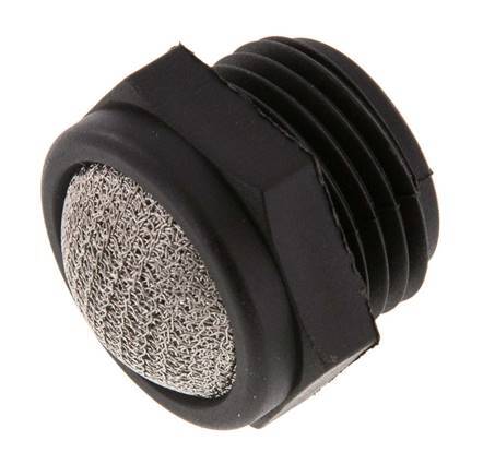 G1/2'' PA Silenciador Neumático Compacto 1.4301 Malla [2 Piezas]