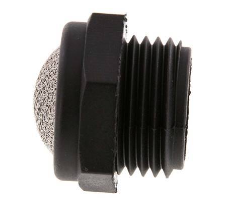 G1/2'' PA Silenciador Neumático Compacto 1.4301 Malla [2 Piezas]