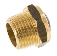 Silenciador Neumático Compacto de Latón NPT 1/2'' 1.4301 Malla Metálica [2 Piezas]