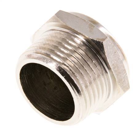 Silenciador Neumático Compacto de Latón Niquelado NPT 3/4'' Malla Metálica 1.4301