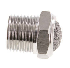 Silenciador Neumático Compacto de Acero Inoxidable NPT 1/2'' 1.4301 Malla Metálica